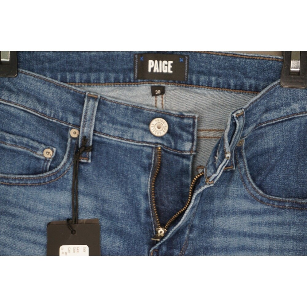Paige Men's Jeans Croft Stretch Skinny Jeans in Altmont Blue size 30x32 - Picture 13 of 15